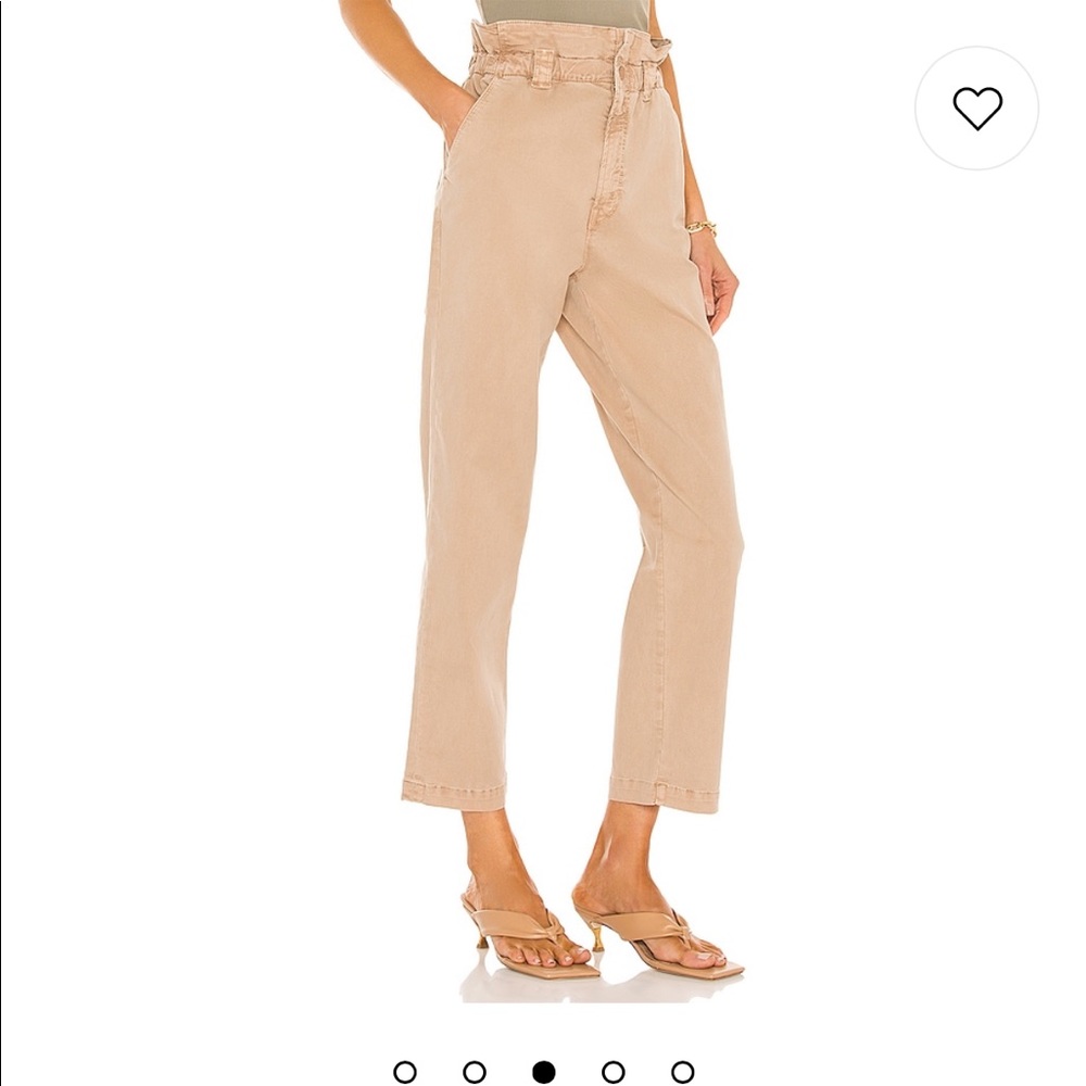 Mother Jeans ruffle high waisted pants